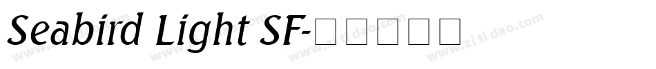 Seabird Light SF字体转换